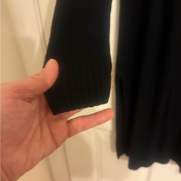 EUC I.N.C. International Concepts Black Open-Front Duster, Size S - Picture 4 of 8